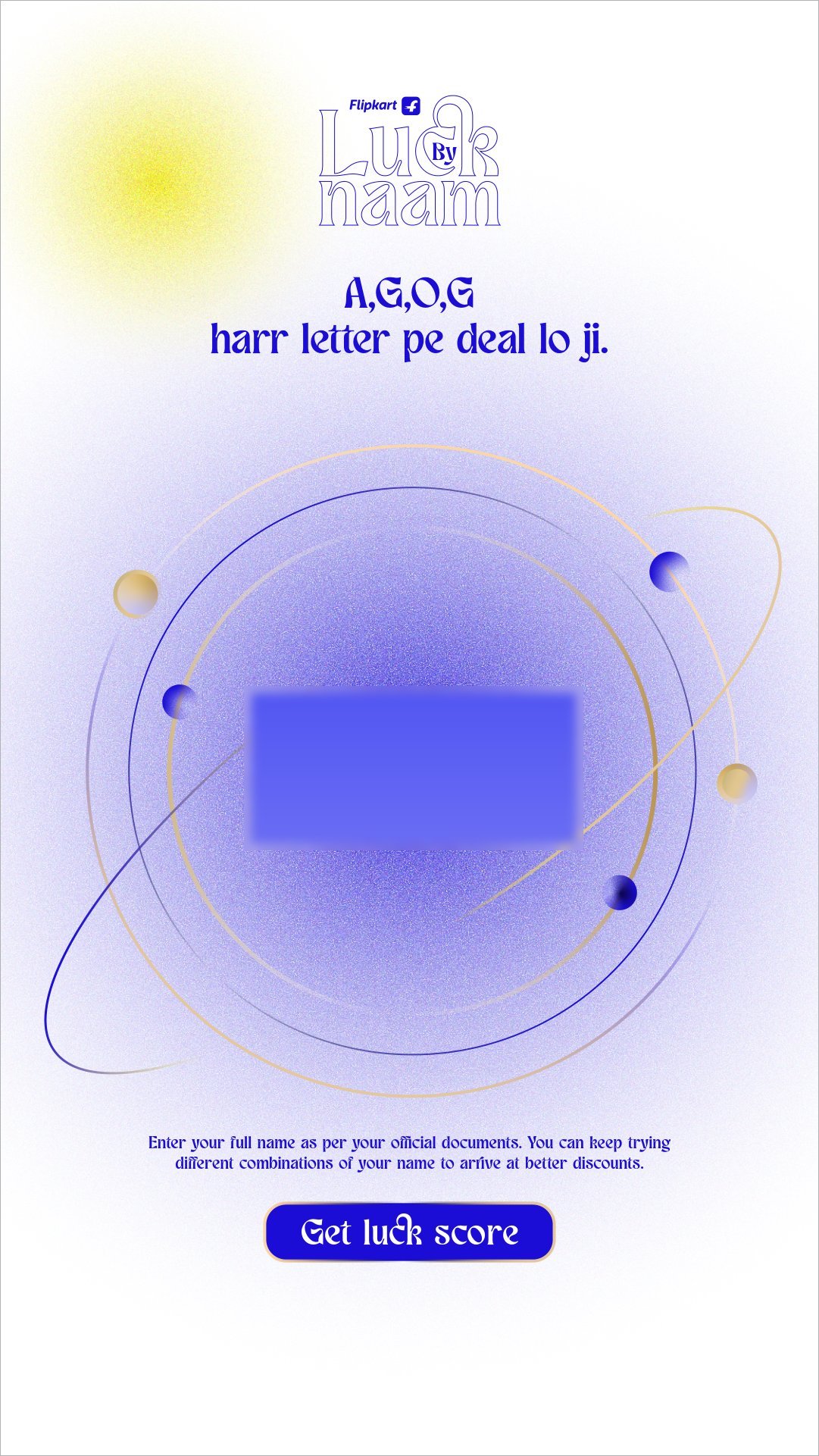 Enter your pura naam